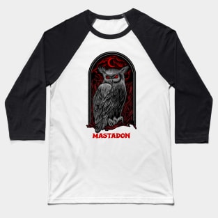 The Moon Owl Mastadon Baseball T-Shirt